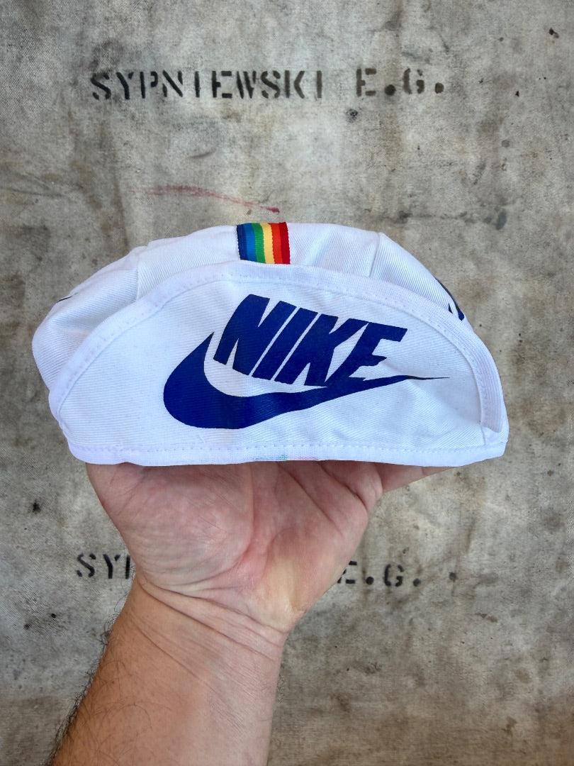 Vintage White Nike Running Cap