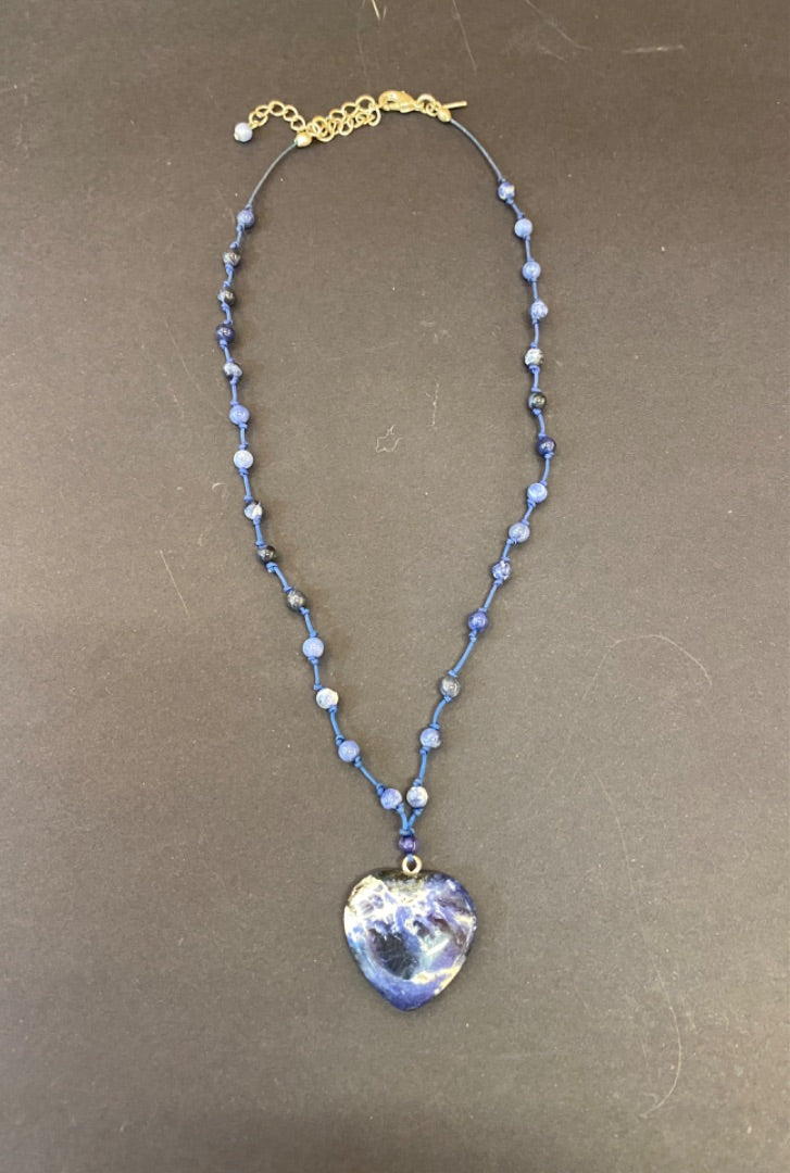 Avon Blue Heart Necklace