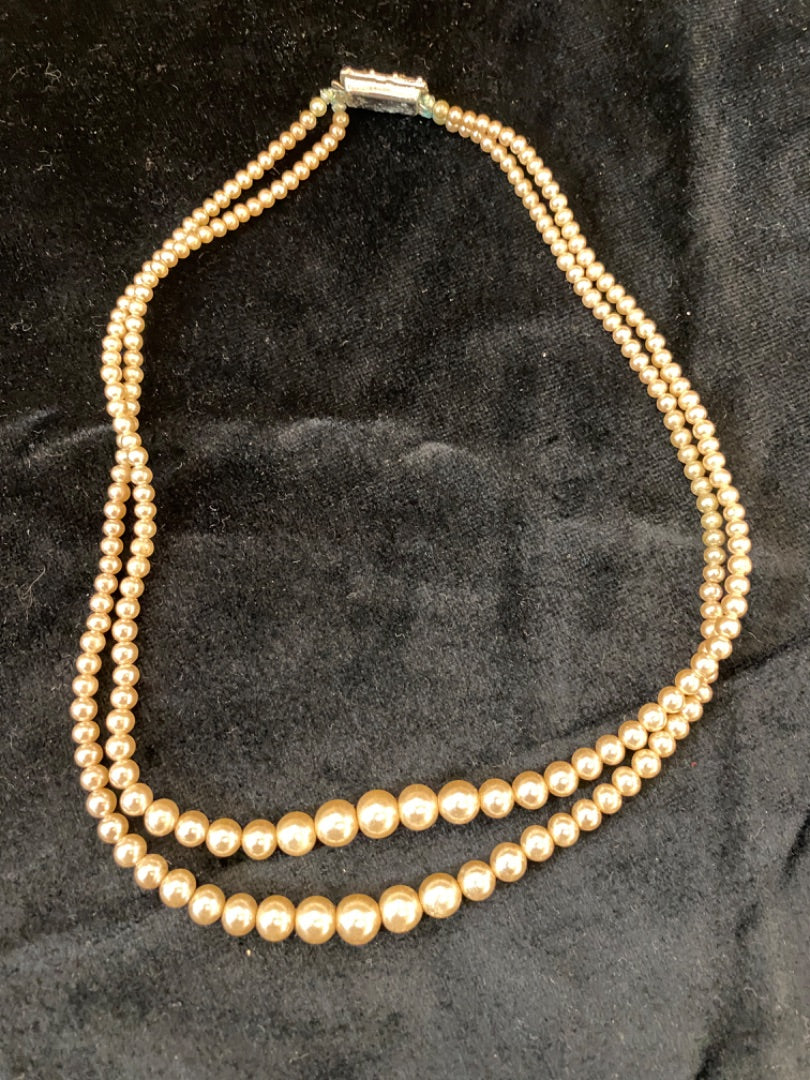 Avon 2 Strand Pearl Necklace