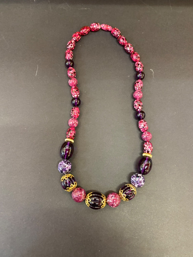 Lucite Beaded Necklace