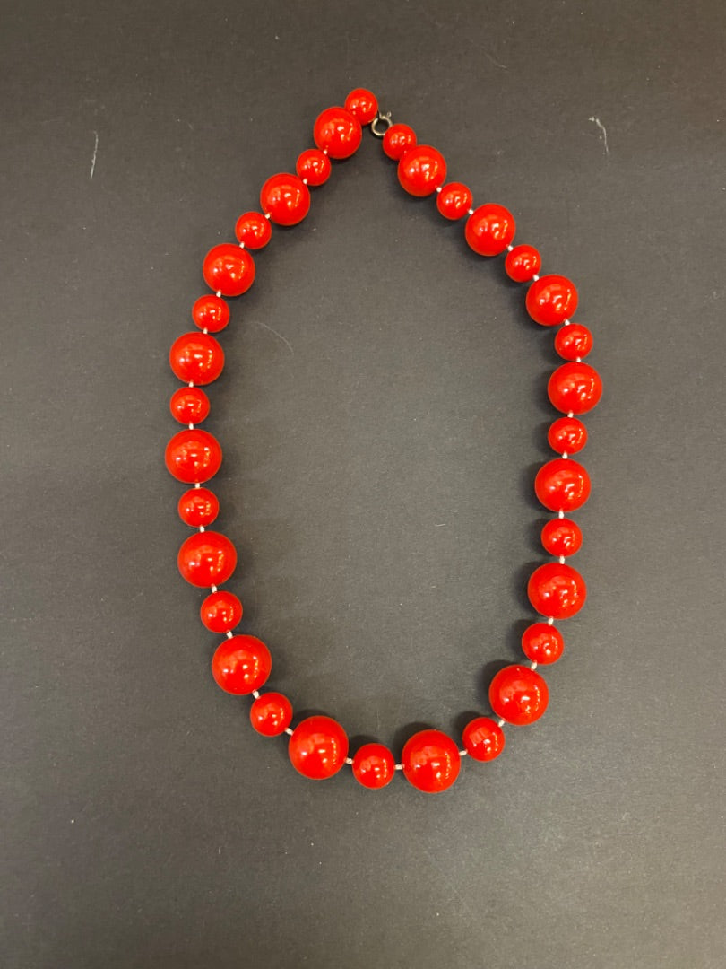 Red Glass Necklace