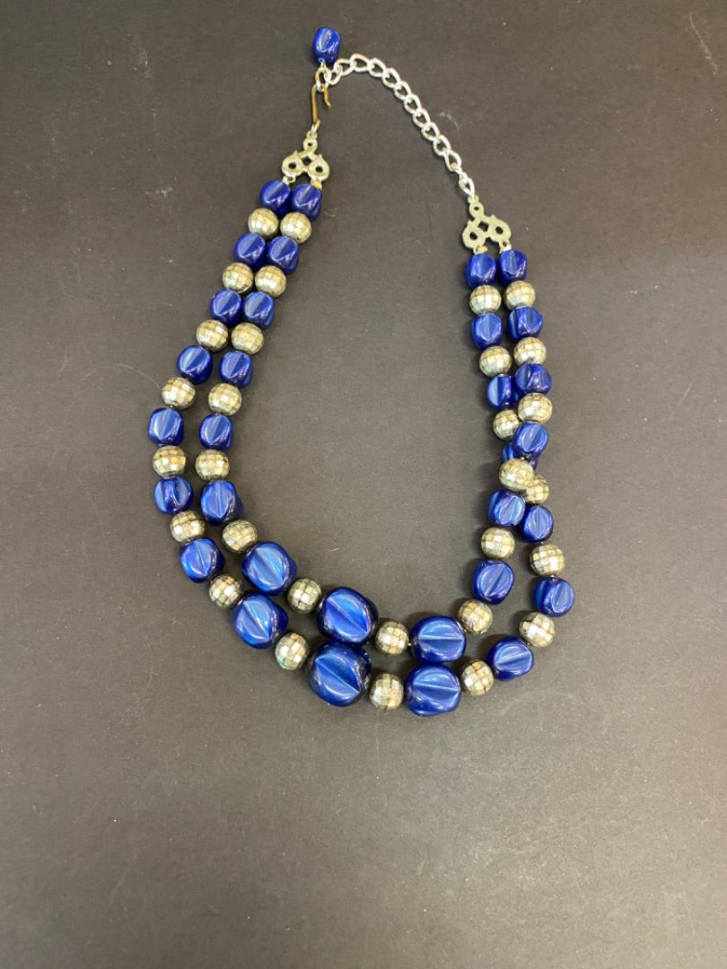 Blue Beaded Necklace