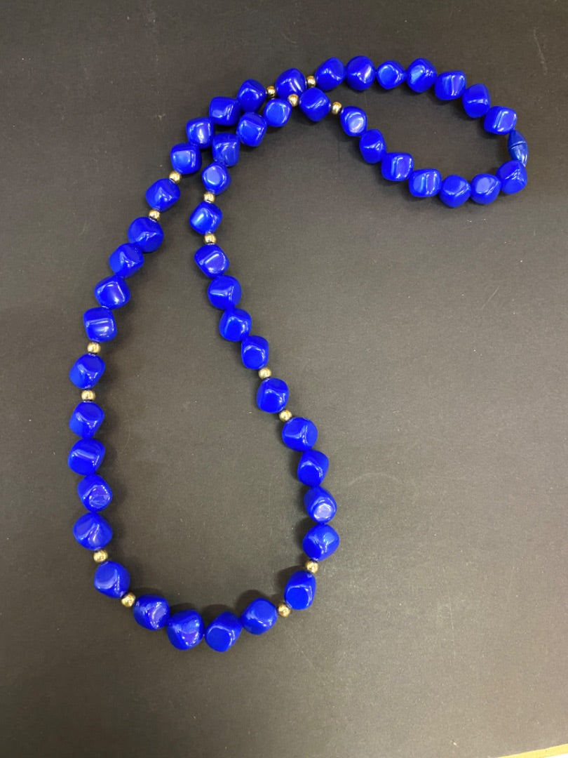 Blue Beaded Necklace