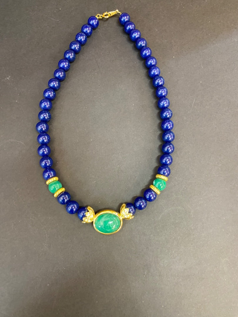 Blue Beaded Necklace