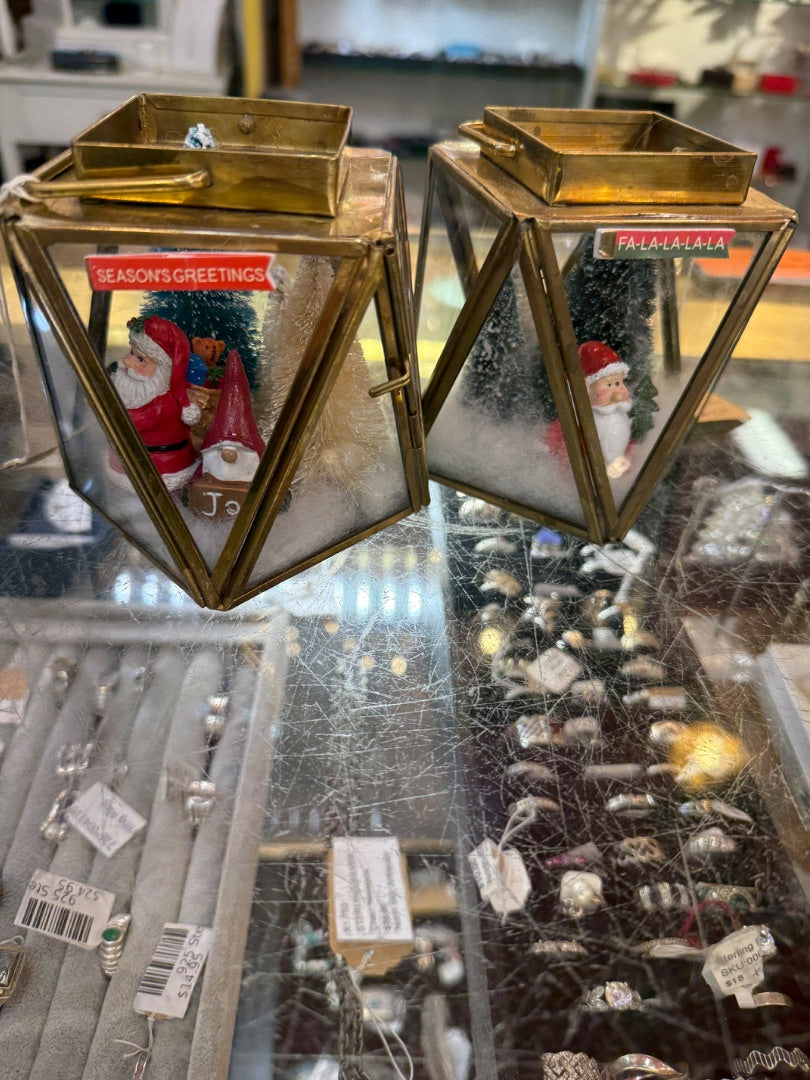Vtg Brass Christmas decor