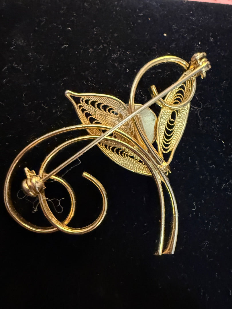 Vtg Blue Avon Brooch