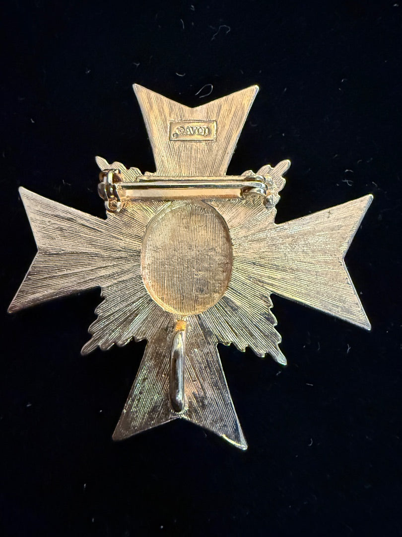 Avon Maltese Cross Allegro Brooch / Pin