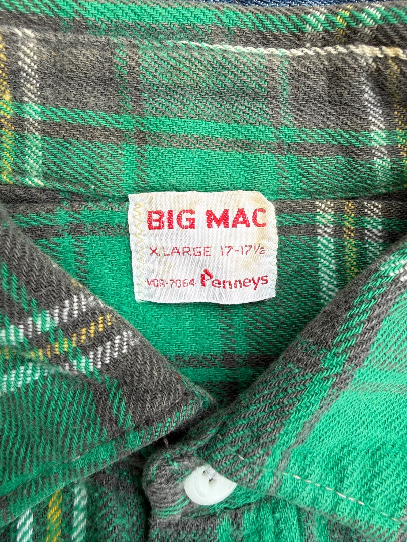 Vtg 60s green Big Mac xl