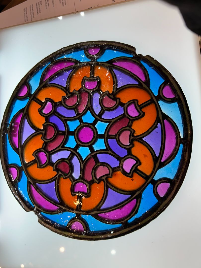 Cast iron window decoration