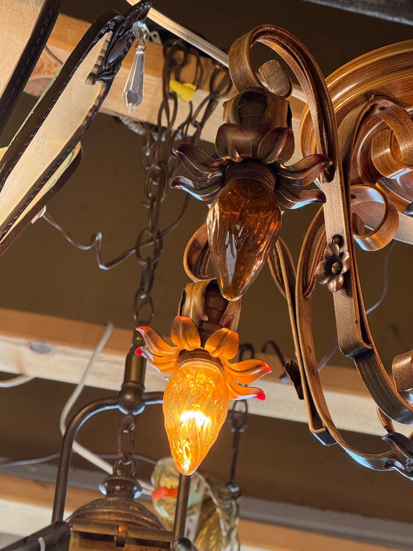 40’s Flush Mount Chandelier