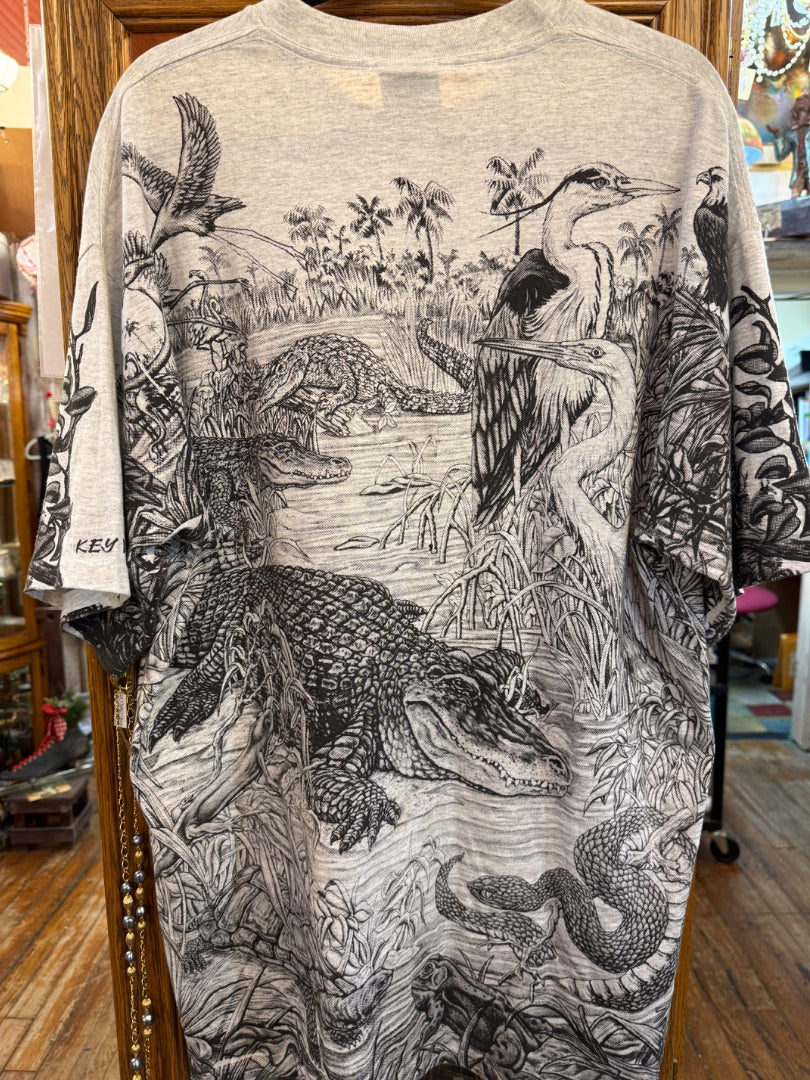 Vintage 90s Animal Print Shirt