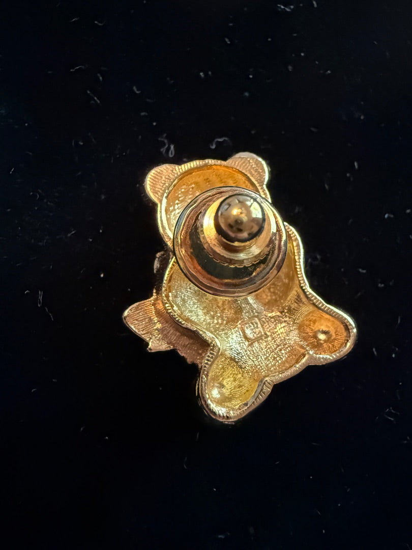 Gold Toned Teddy Bear Wreath