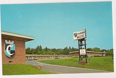 Crestview Motel Sault Ste Marie Michigan MI Mich Postcard