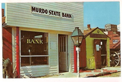 1906 Murdo State Bank Murdo Pioneer Auto Museum SD South Dakota Postcard