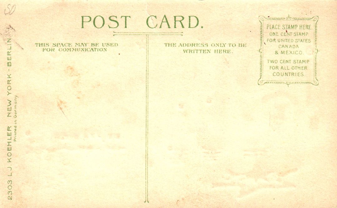 Public Gardens, Boston Massachusetts HTL Hold to the Light postcard
