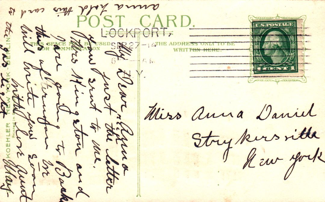 City And County Hall, Buffalo, New York HTL Hold to the Light postcard