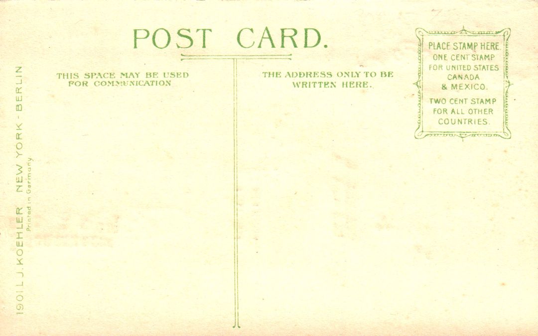 Girard College, Philadelphia, Pennsylvania HTL Hold to the Light postcard