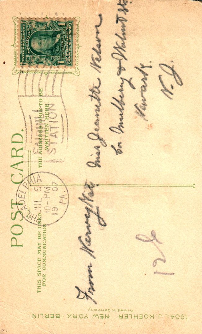 Carpenters' Hall, Philadelphia, Pennsylvania HTL Hold to the Light postcard