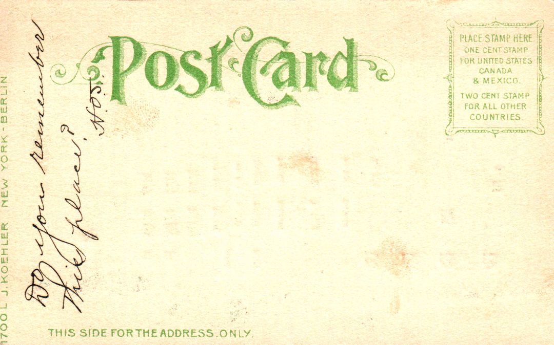 White House Washington D.C. Side View HTL Hold to the Light postcard
