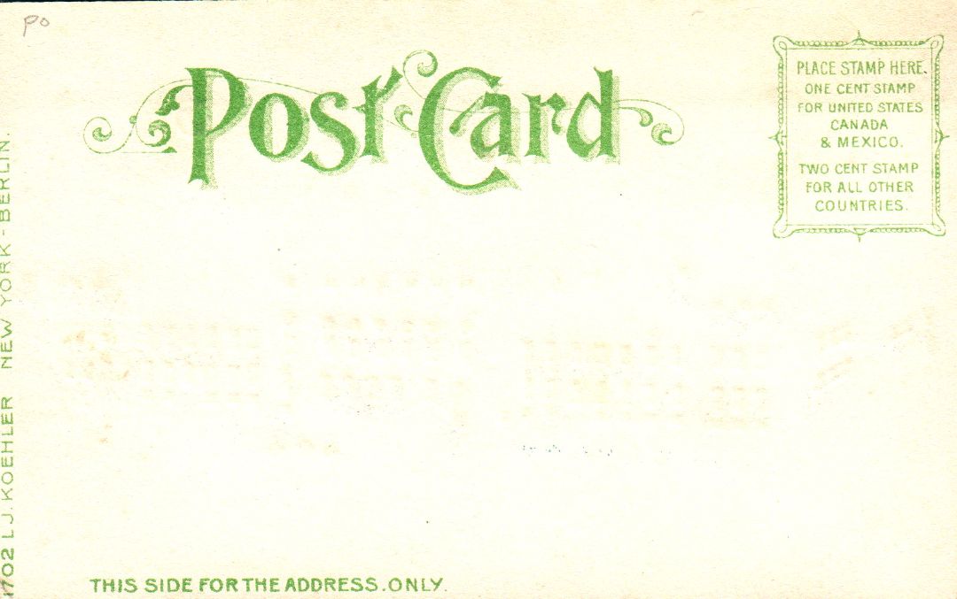 Congressional Library Washington D.C. HTL Hold to the Light postcard