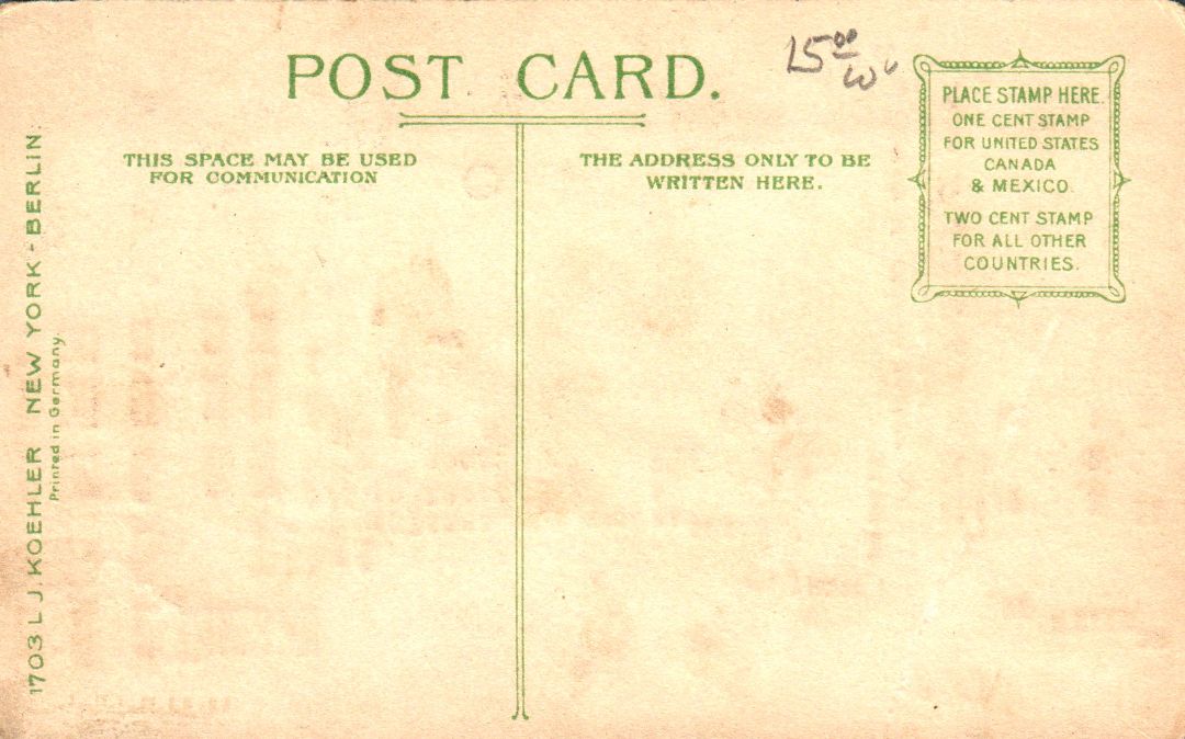 Pennsylvania Ave. Washington D.C. HTL Hold to the Light postcard