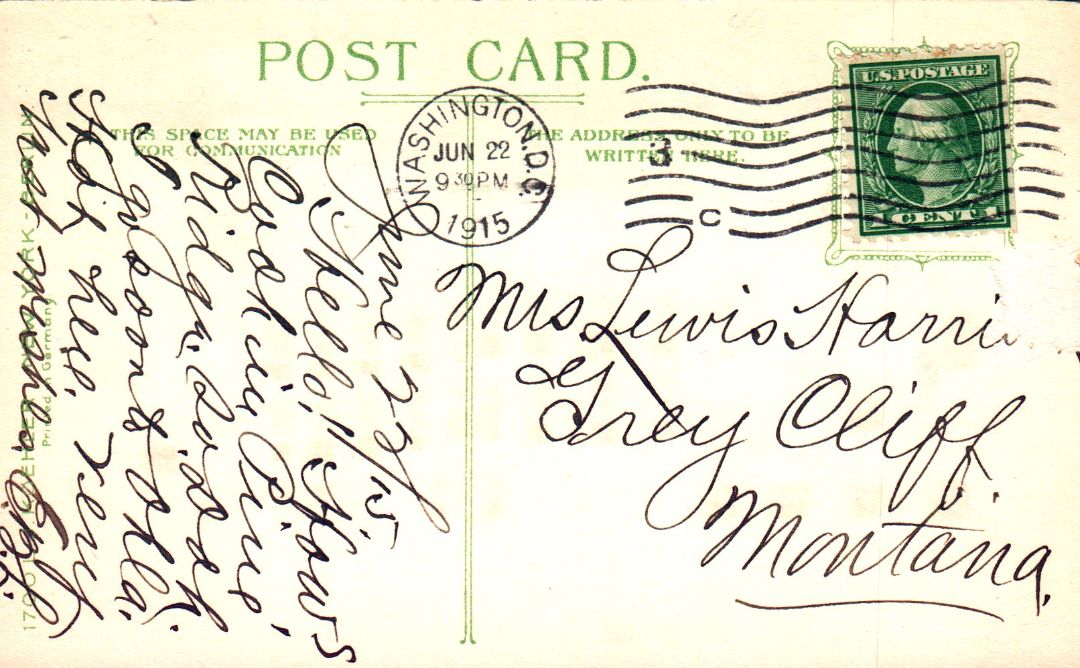 White House Washington D.C. HTL Hold to the Light postcard