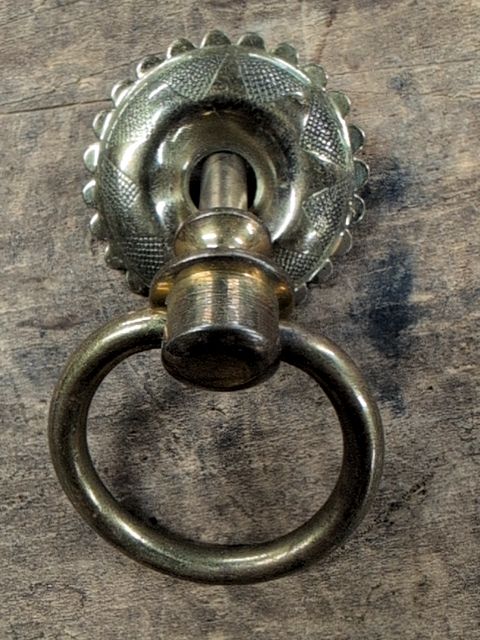 Brass Victorian ring pull