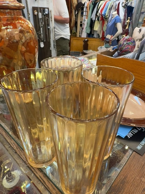 Vtg glasses set of 4
