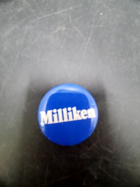 Plain Blue Milliken Pin