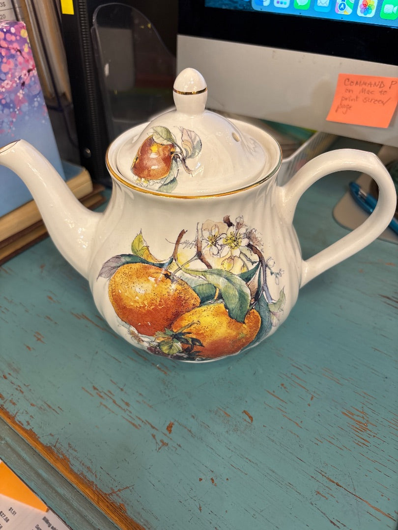 Arthur Wood Teapot w/Oranges