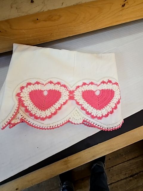 2 Crocheted Pillow Cases