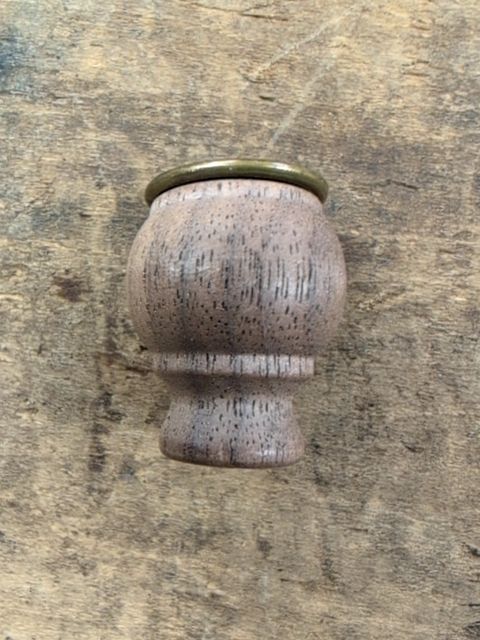 Small Walnut Victorian knob