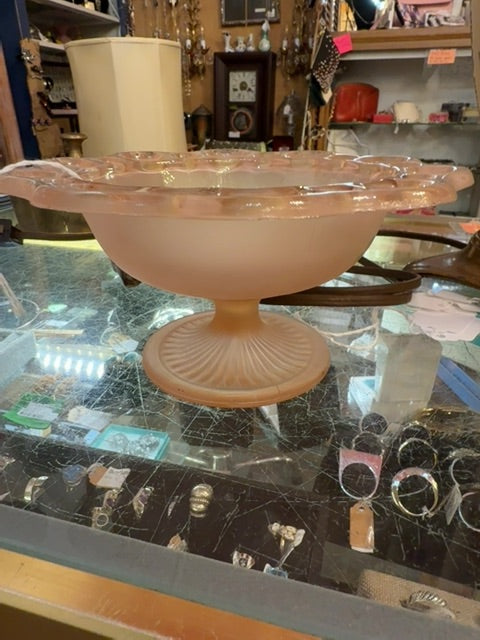 Pink candy dish