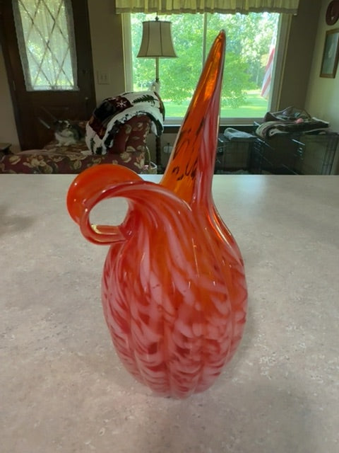 HB Red swirl vase/itcher