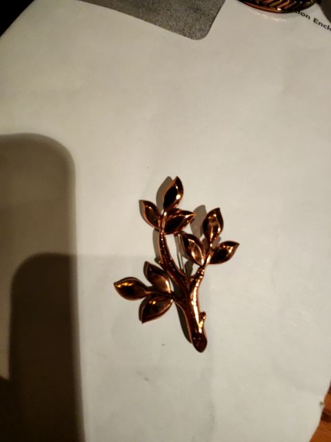 Copper brooch