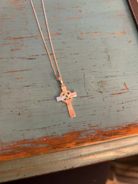Silver cross necklace