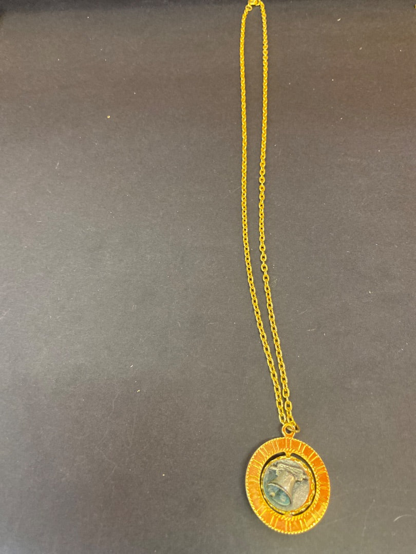 Liberty bell “1776” pendant necklace