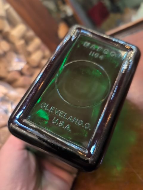 Napco Green Glass planter