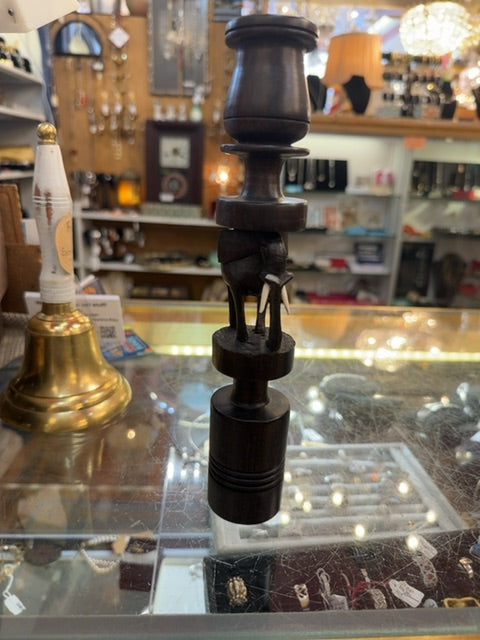 Wood Africa candleholder