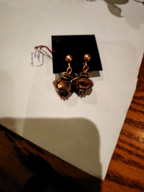 Copper Tribal earrings