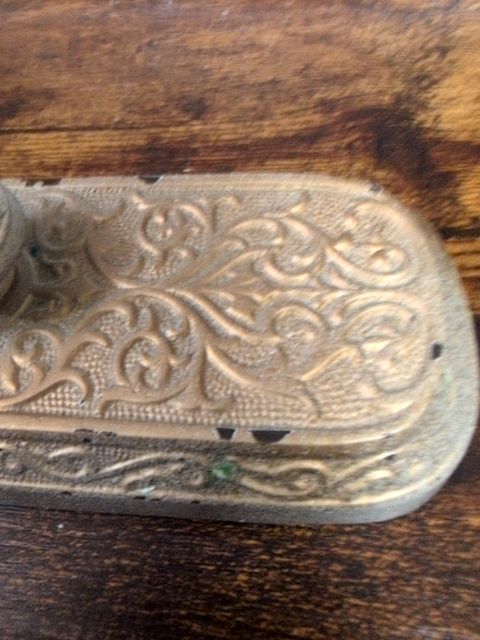 Cast iron Victorian ink blotter /paperweight