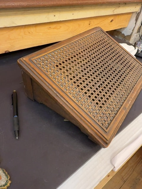 Old rattan stool