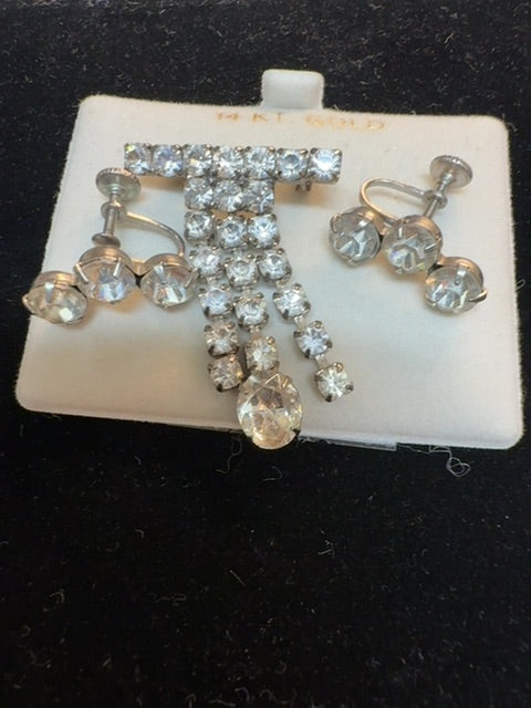 Brooch Earrings Set