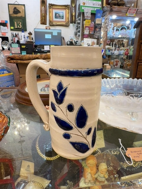 Handmade salt glaze mug
