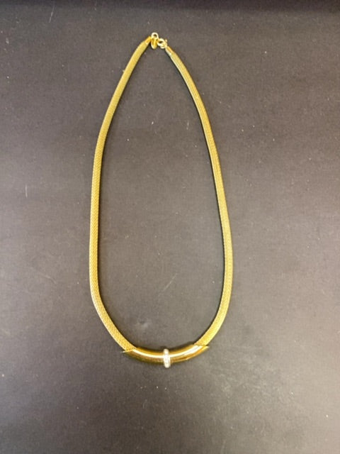 Gold plated rope necklace