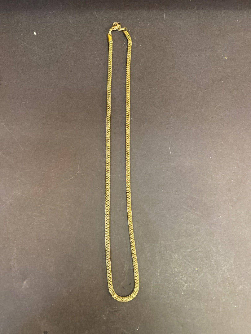 Gold plated rope necklace