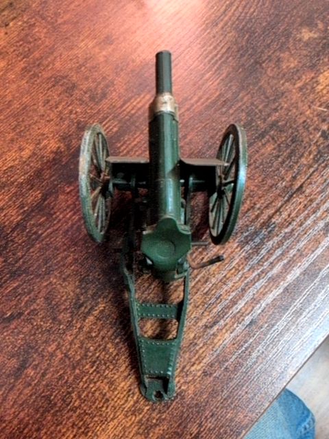 Green cast iron artillery cap gun