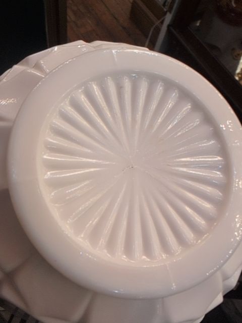 Anchor Hocking milk glass basket