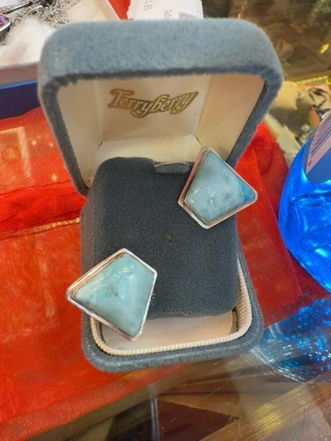 Silver clip earrings