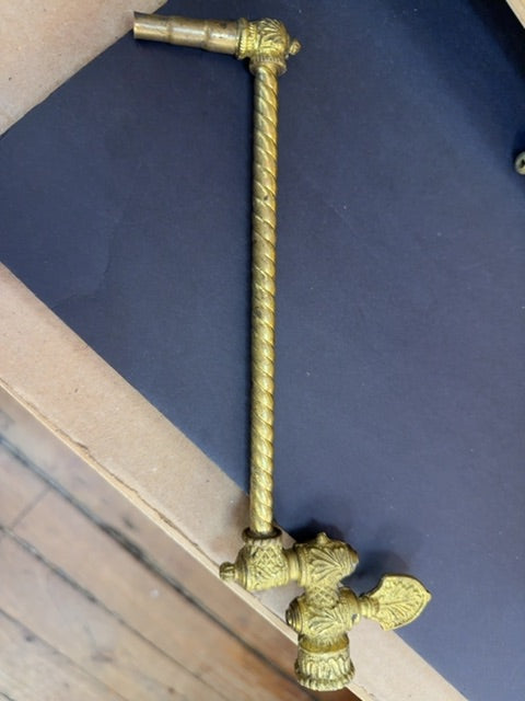 Vintage Ornate Brass OIL LAMP VALVE SWING ARM